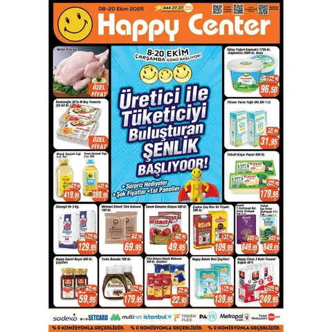 Happy Center 8 Ekim 2025 Kataloğu - Sayfa 1