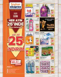 Seyhan Ekspres broşürünün önizlemesi 25.10.2025 tarihinden itibaren gelecek hafta