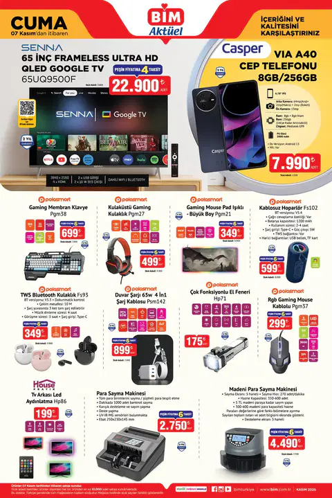 Bim 7 Kasım 2025 Aktüel Kataloğu - Sayfa 1