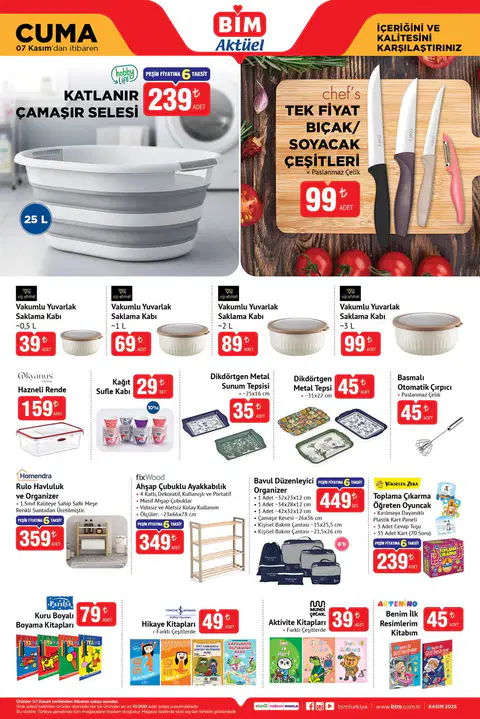 Bim 7 Kasım 2025 Aktüel Kataloğu - Sayfa 1