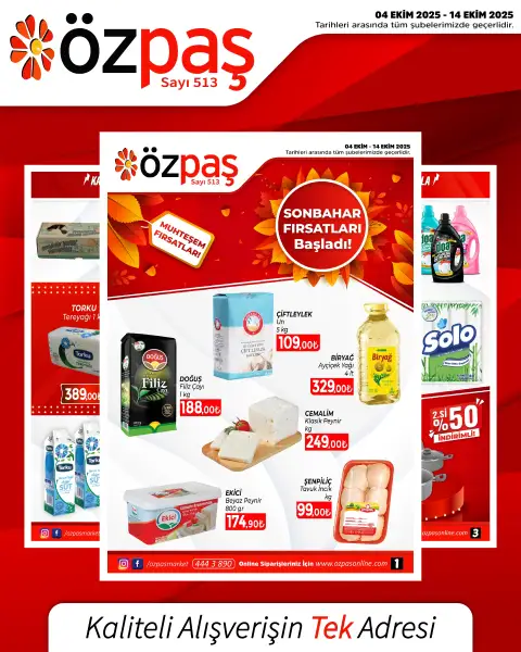Özpaş 4 Ekim 2025 Kataloğu - Sayfa 1