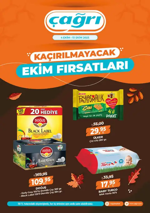 Çağrı Market 4 - 13 Ekim 2025 Kataloğu - Sayfa 1